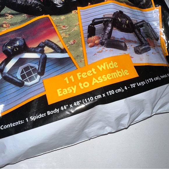 Vintage 1995 Giant Stuff-A-Spider 11’ Halloween Yard Decor - Picture 2 of 5